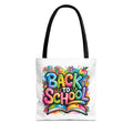 Back to School Colorful Graphic Tote Bag