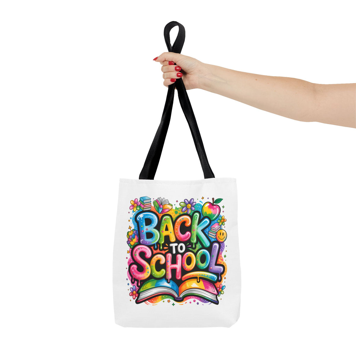 Back to School Colorful Graphic Tote Bag