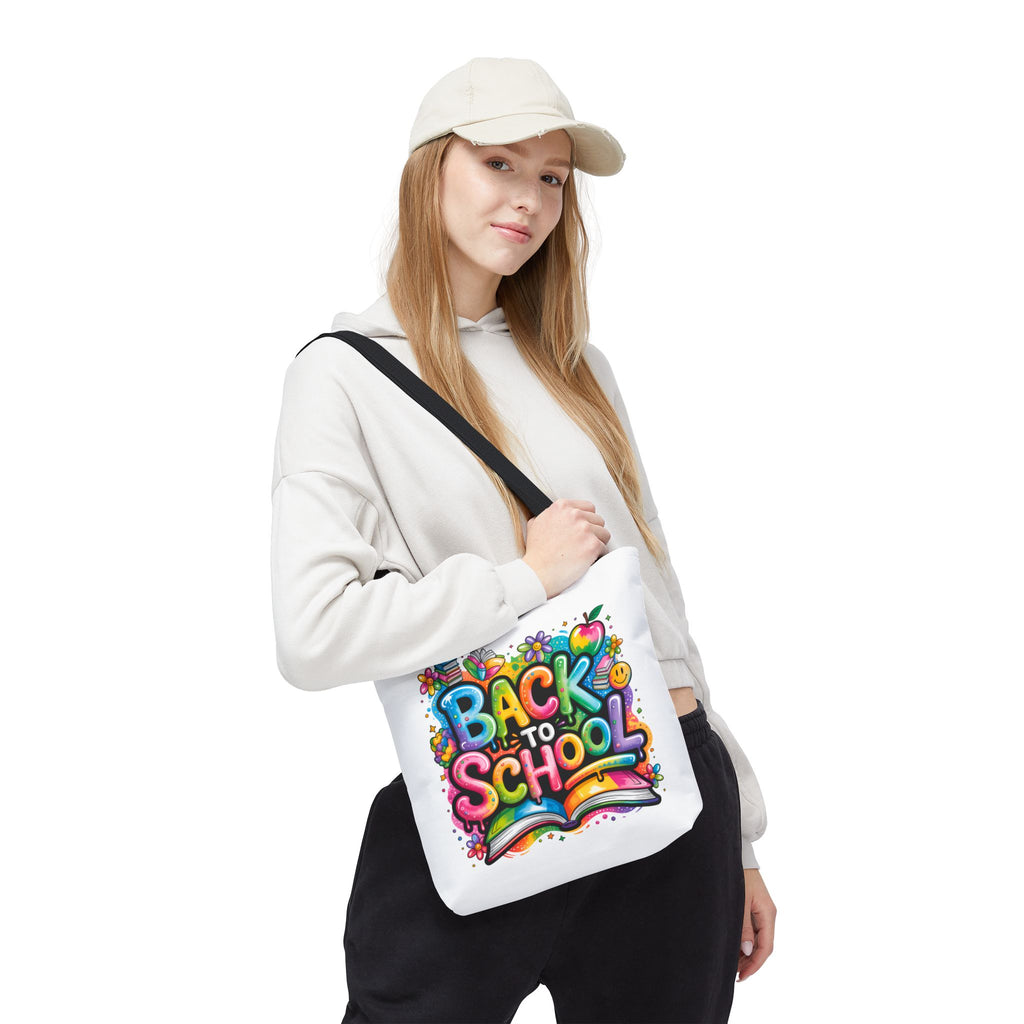 Back to School Colorful Graphic Tote Bag
