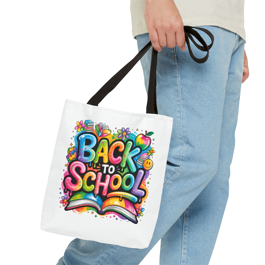Back to School Colorful Graphic Tote Bag