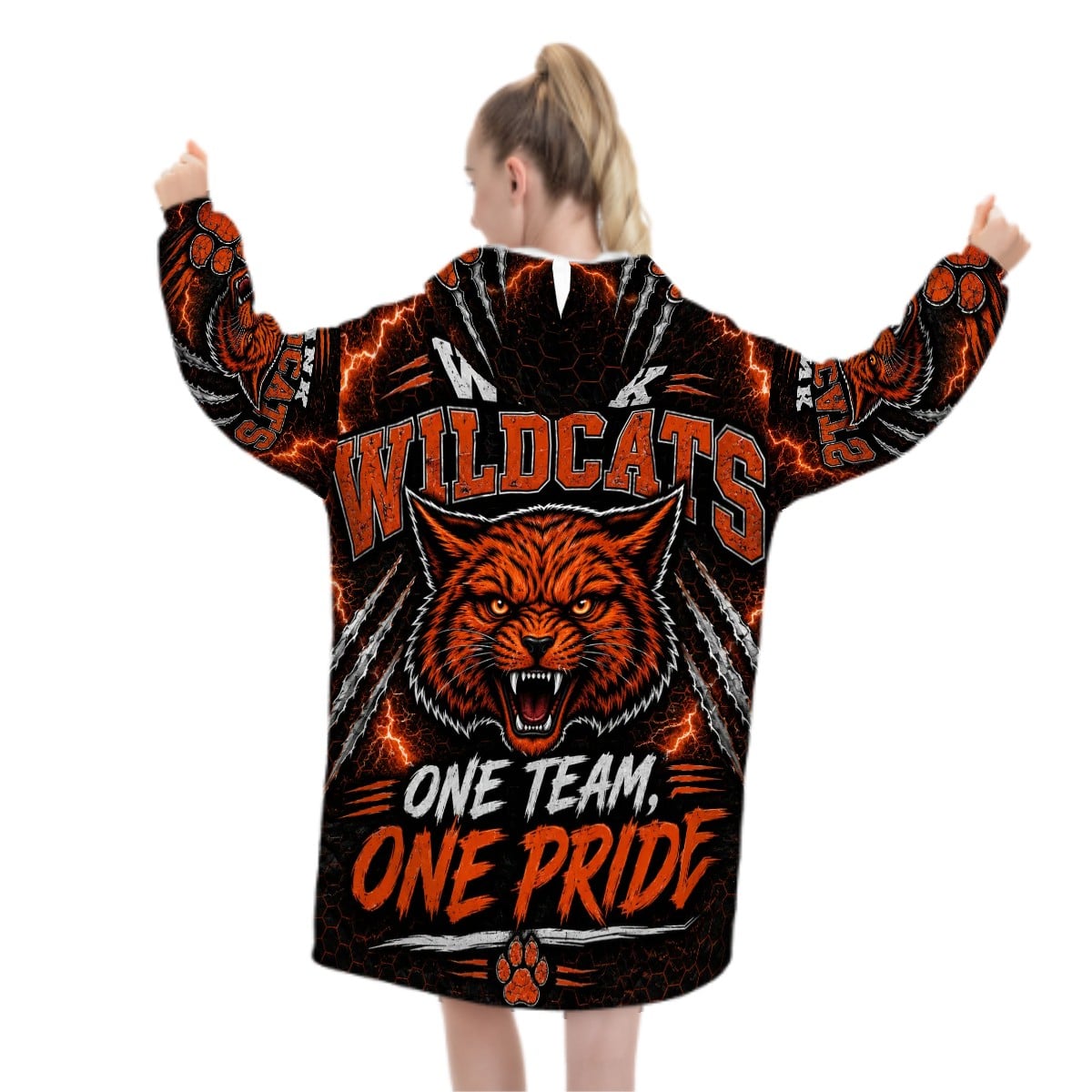Wink Wildcats Adult Blanket Hoodie – One Team One Pride